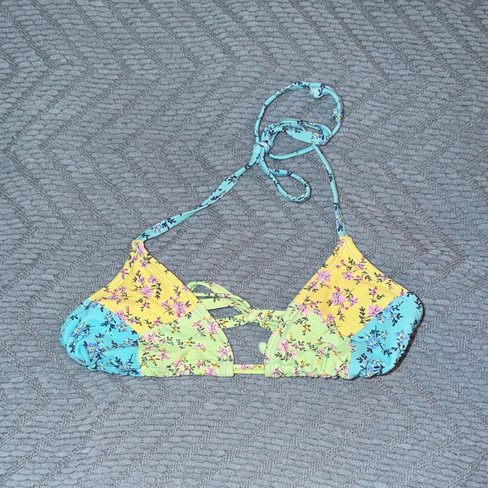 Floral Patchwork Bikini Top